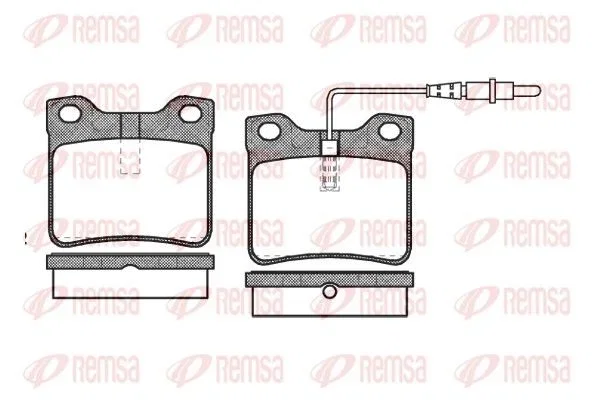 Remsa Brake Pad Set PCA032122 811023012
