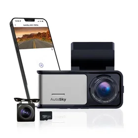 AutoSky 4K Dash Cam Pro–Front + Rear