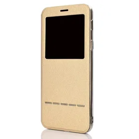 Hi Q Smart Folio Etfodral med Fönster och Svarsfunktion för Samsung Galaxy A6 Plus