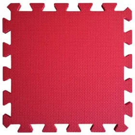 Warm Floor Interlocking Floor Tiles Red 6x5ft