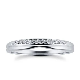 Goldsmiths Wedding Band Set GS-9023-PLT