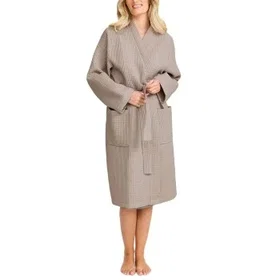 Damella Bomull Jersey Vaffel Robe (Dam)