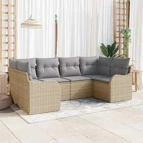 vidaXL Garden Sofa Set with Cushion 6 Pieces 3345840