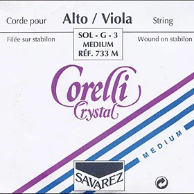 Corelli Crystal Viola Sträng Medium 733M Nylon/Silver