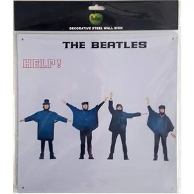 Rock The Beatles Help Steel Wall Sign