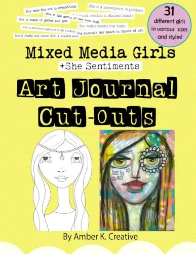 Independently Art Journal Cut-Outs Mixed Media Girls