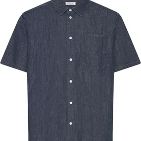Sdrogue Kortærmet Denim Skjorte (Mænd)