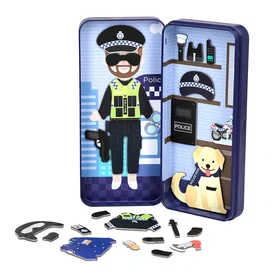 MIEREDU Magneettinen Sankarin Laatikko Poliisi Officer Monivärinen 11-Kpl MREME0