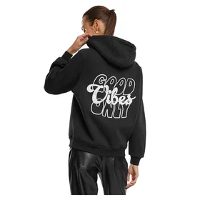 Miss Tee Good Vibes Puff Print Hoodie (Women's)