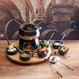 Artesa Fondue Set 6 personnes Noir