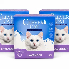 Clever Cat Premium Lavendel 3x10L