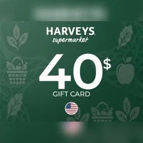 Harvey's Supermarkets Presentkort 40 USD