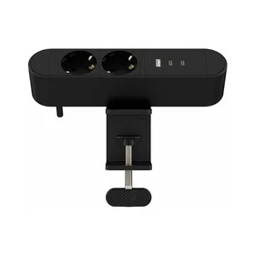 MicroConnect MC-MDPS-EU2-30W 2-vägs strömbrytare med USB MC-MDPS-EU2-30W