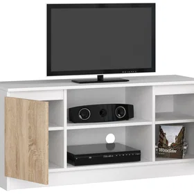 AKORD OP0LRTVBIASON003 Meuble TV 2 étagères 120x40x55cm