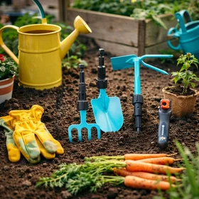 Happy People Enfant Outils de Jardinage Set 16866 26x22cm