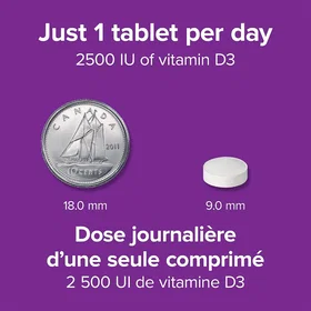 Webber Naturals Vitamin D3 2500IU 180 Tabletter