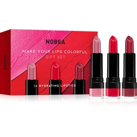 Nobea Make Your Lips Colorful Gift Set (3x Lipstick)