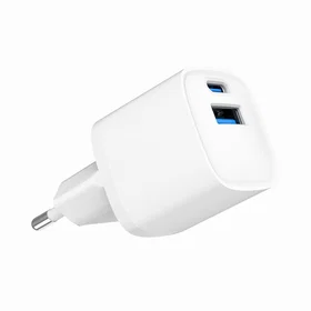 Gembird TA-ACPDQC20-01-W USB-C PD ja USB-A QC 3.0 Sisätilan Lataaja 20W