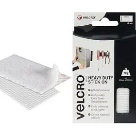 Velcro Hook and Loop Fastener Self-adhesive White 50 mm B: 50 mm