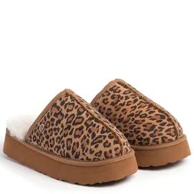 Just Sheepskin Mabel Sheepskin Platform Mule Slipper (Women's)