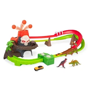 Dickie Toys Skull Volcano Racetrack med Bil och Dinosaurier 100cm