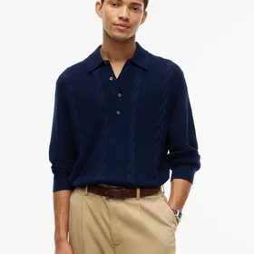 Tommy Hilfiger NY Wool Cable Polo Sweatshirt (Herre)