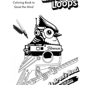 Birds Lines & Loops: Aren't Real Edition Färgläggningsbok