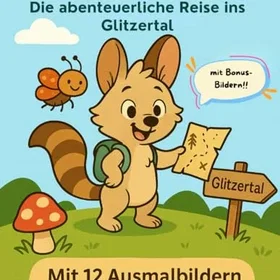Flitze Die Abenteuerliche Reise Ins Glitzertal Färgläggbok