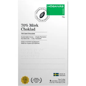 Höganäs 70% Mörk Choklad 70g