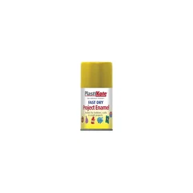 PlastiKote Fast Dry Project Enamel Yellow Spray Paint 100ML