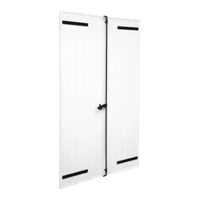 Fortia Blanc Aluminium Volet battant 2 vantaux 120x215cm