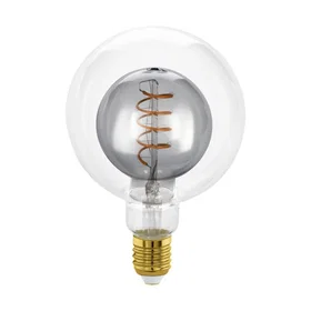 EGLO 110256 LED G125 E27 Klar Och Rökfärgad 80lm 2W