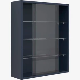 VCM Drivalo M Hög Skåp med Glas Grå (114567)