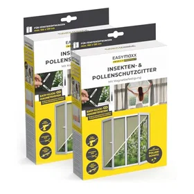 EASYmaxx Magic Click Window Screen 150x130cm 2-pack