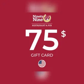 Ninety Nine Restaurant & Pub Gift Card 75 USD