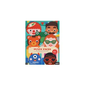 Petit Collage Funny Faces Sticker Activity Set
