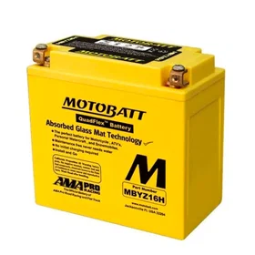 Motobatt MBYZ16H QuadFlex AGM Battery 12V 16.5AH