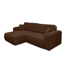 LOUNGITUDE ALYA Canapé d'angle compact réversible convertible (4 places)