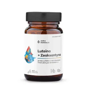 Aura Herbals Lutein + Zeaxanthin Vitamin A 60 Kapslar