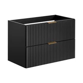 Comad Adel Badskåp 80cm Svart (ADEL BLACK 82-80-B-2S)