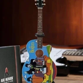 AXE HEAVEN Yellow Submarine Miniature Acoustic Guitar Replica 0661239447341