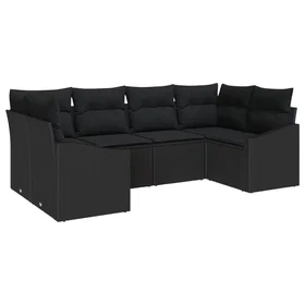 vidaXL Hage sofagruppe med oppbevaring 6 Deler 3355532