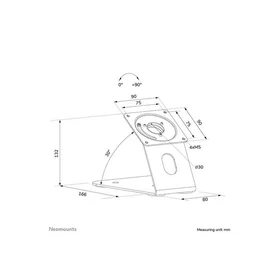 Neomounts DS15-629BL1 Surfplattehållare