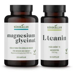 Närokällan Magnesiumglycinat + L-Teanin Sleep Duo 120 + 60 Capsules