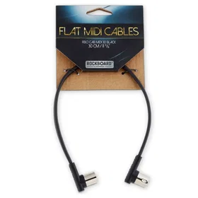 Rockboard RBO-CAB-MIDI-30-BK Flat MIDI Cable 30 cm Black