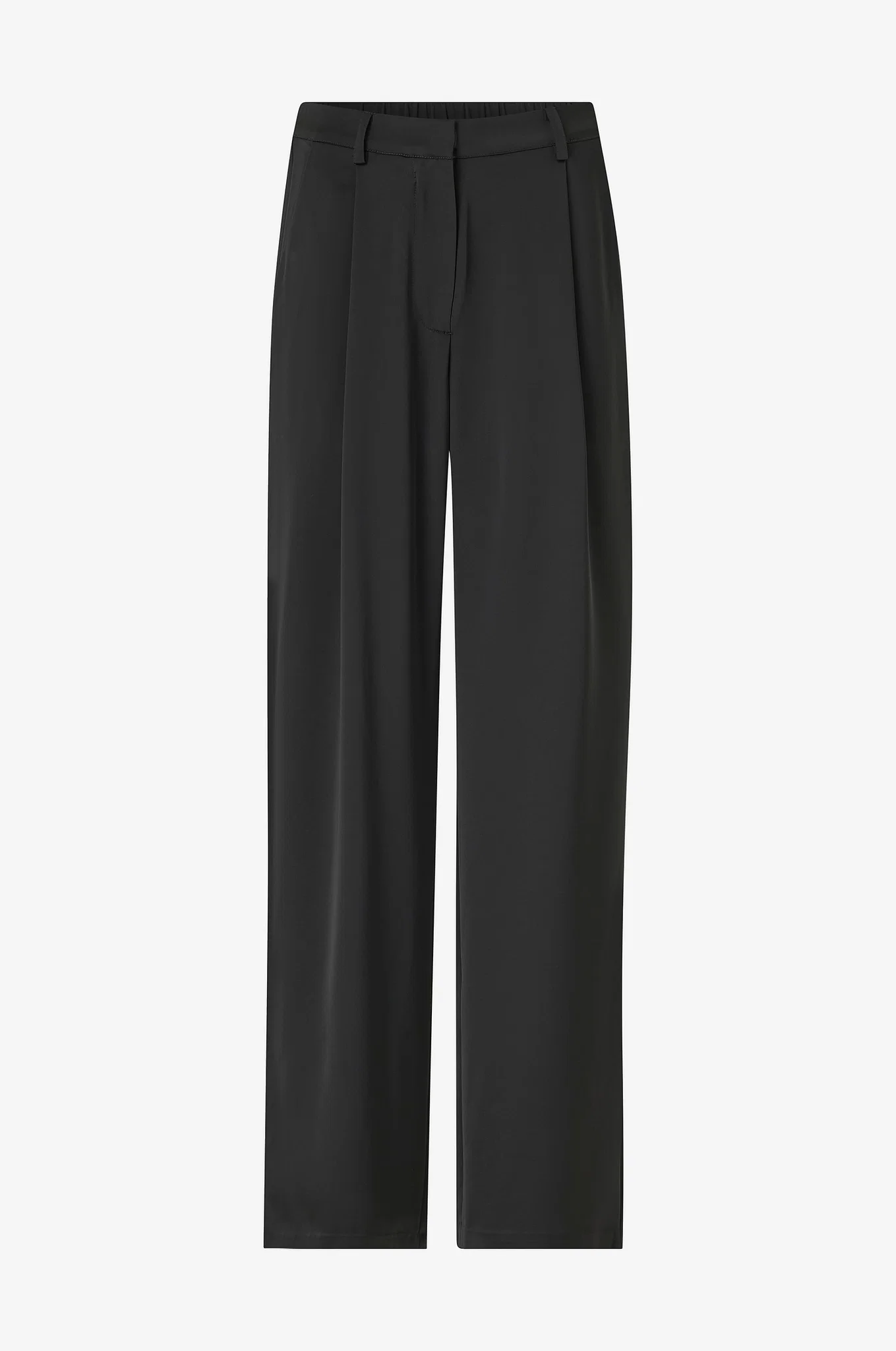 By Malina Sarah Elastic Waist Satin Trousers (Women's)