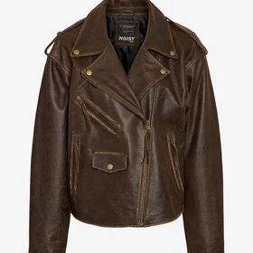 Noisy May nmJenny Loose Fit Leather Jacka (Dam)