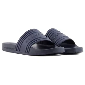 Emporio Armani Logo Tape Pool Side Slides (Herr)