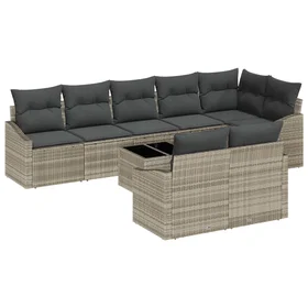 vidaXL Garden Sofa Set with Cushion 9 Pieces 3355451