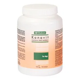 Diafarm Kanavit Kalcium & Spårämnen För Hundar Tabletter 350pcs
